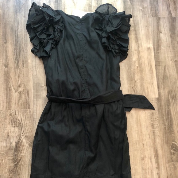 NEW French Connection black candy stripe fril slv - Picture 5 of 6